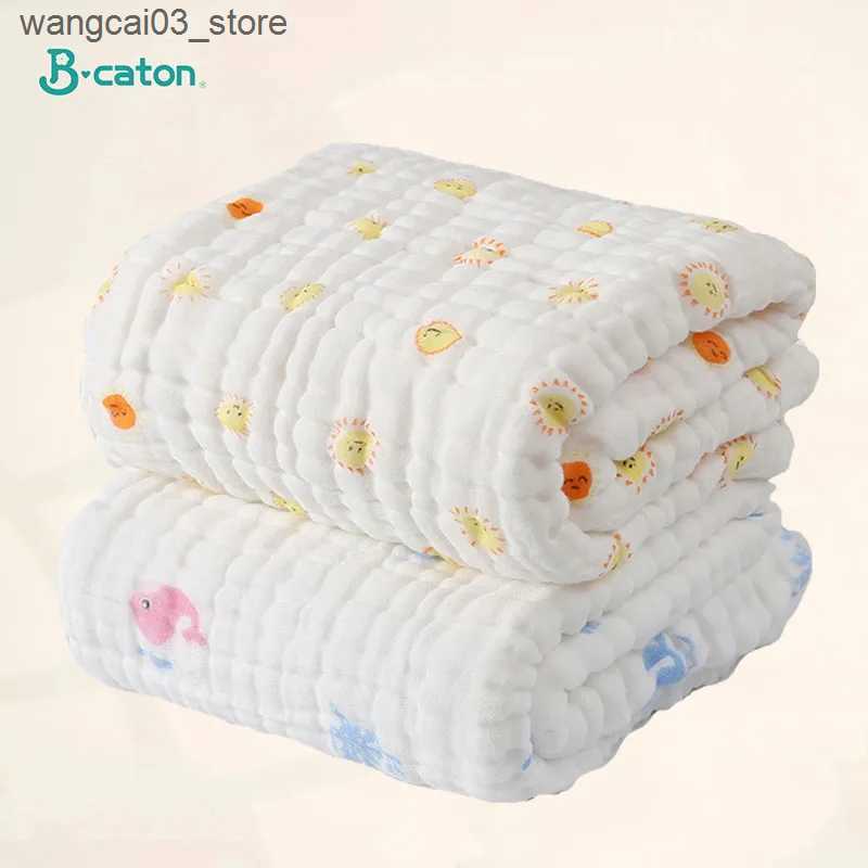 Blankets Swaddling Baby BathTowel Boys Girls 100% Cotton Children Baby Towels Blanket For Newborn Bathrobe 6 Layers Gauze Washcloth Infant Swaddle L24