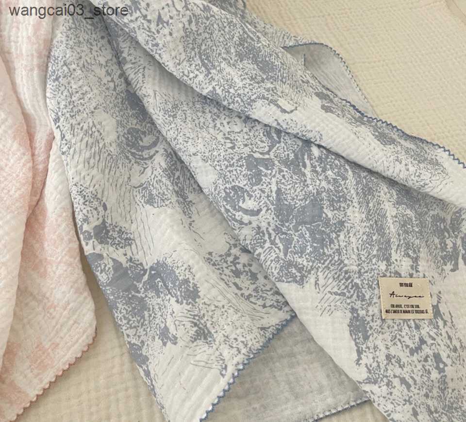 Blankets Swaddling Baby Blanket Newborn Muslin Swaddle Wrap Blankets Summer Cotton Soft Baby Receiving Blanket Infant Sleeping Cover Baby Stuff L24091