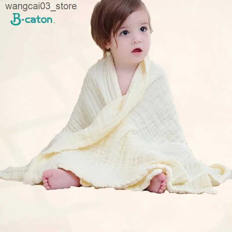 Blankets Swaddling Baby BathTowel Boys Girls 100% Cotton Children Baby Towels Blanket For Newborn Bathrobe 6 Layers Gauze Washcloth Infant Swaddle L24