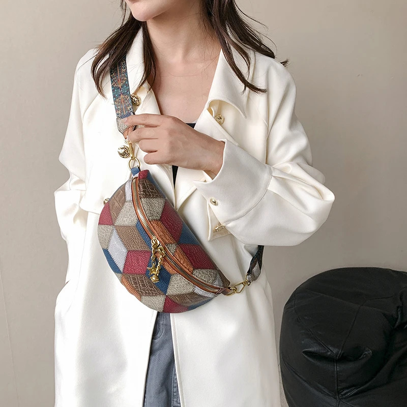 Fashion Womens Belt Bag Womens Handbag Fanny Pack High Quality Leather Waist Bag Shoulder Cross Body Chest Bag 241008