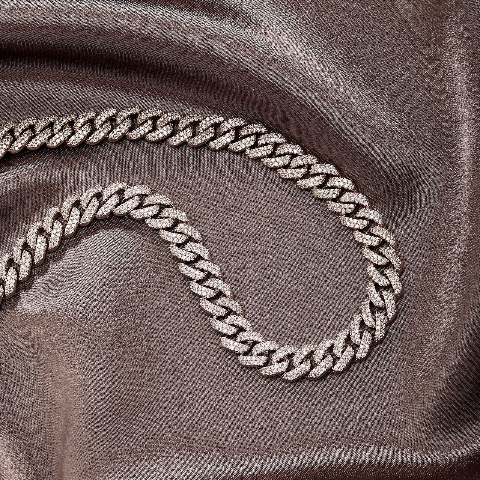 10MM Iced Out 18k Gold Cz Stone Cuban Link Chain Bracelet Necklace Choker Cubic Zirconiai Curb Chain Hip Hop Mens And Womens Miami Street Rapper Jewel