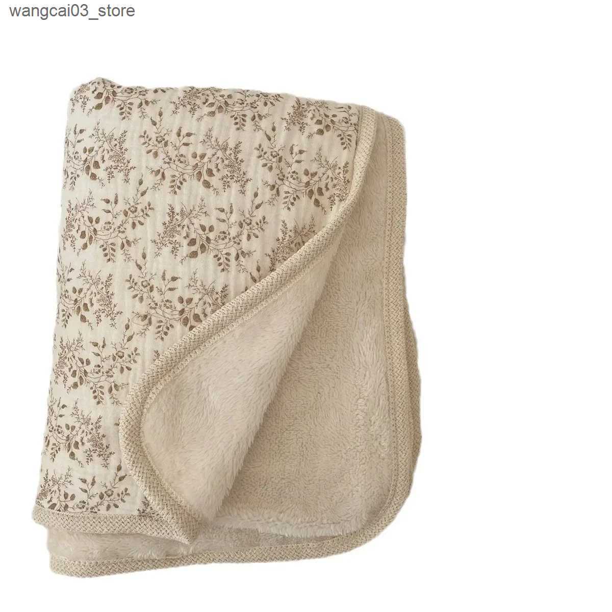 Blankets Swaddling Couverture Polaire paisse Et Chaude Swaddle Blanket Baby Blanket Newborn Muslin Cotton Mother Kids Bedding L240910