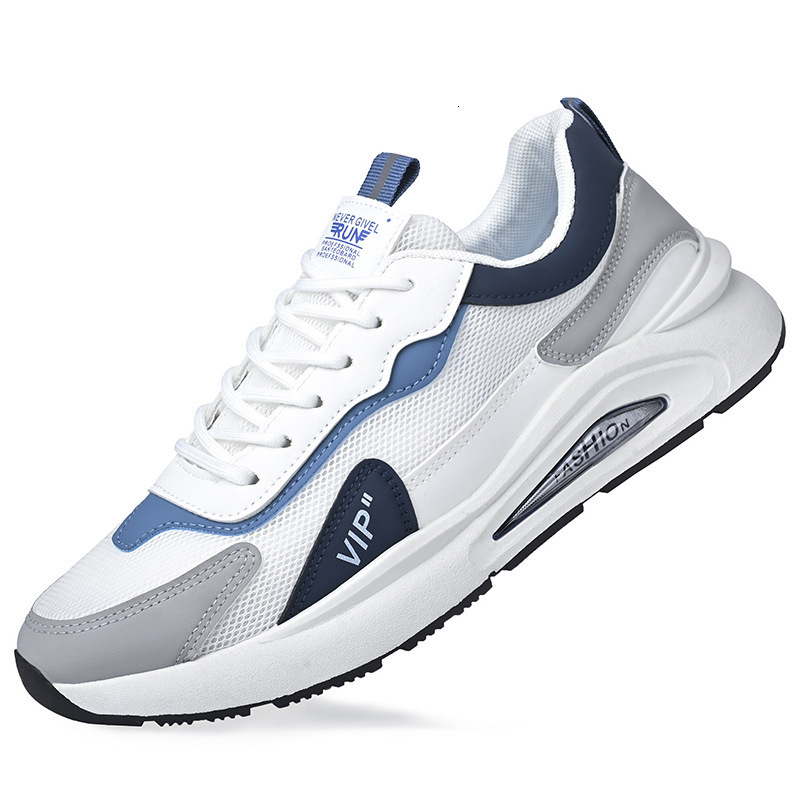 New Soft Sole Mesh Men's Summer Trend Comfortable Running and Sports Versatile Leather Surface Anti slip Casual Shoes