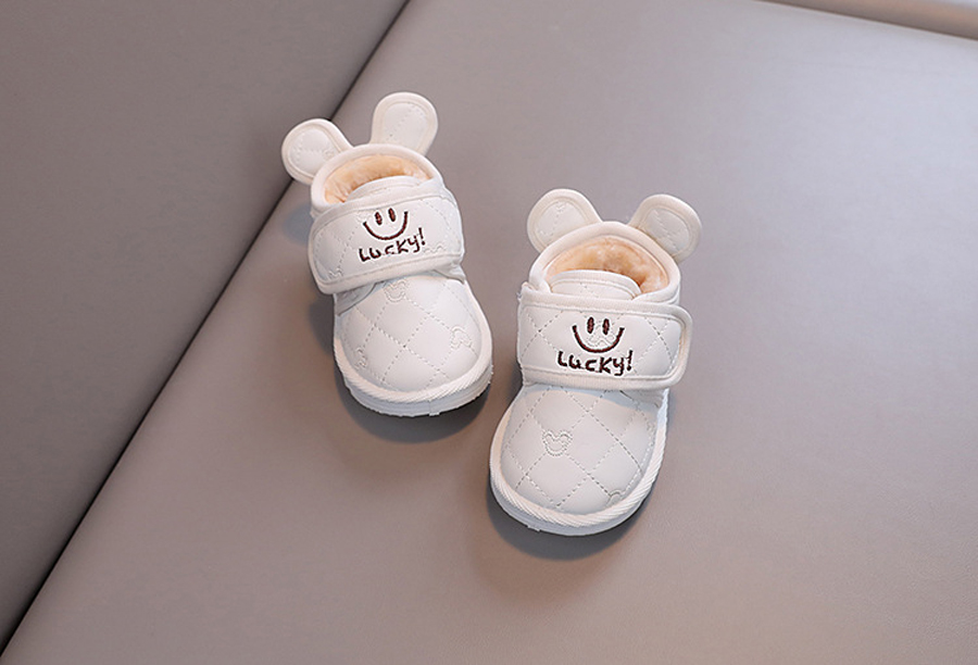 Baby Winter Warm Boots Non-slip Boy and Girl Snow Boots Velcro Cutefeet Children Rabbit Cartoon Shoes 1-6 Years Old Sizes 17-28