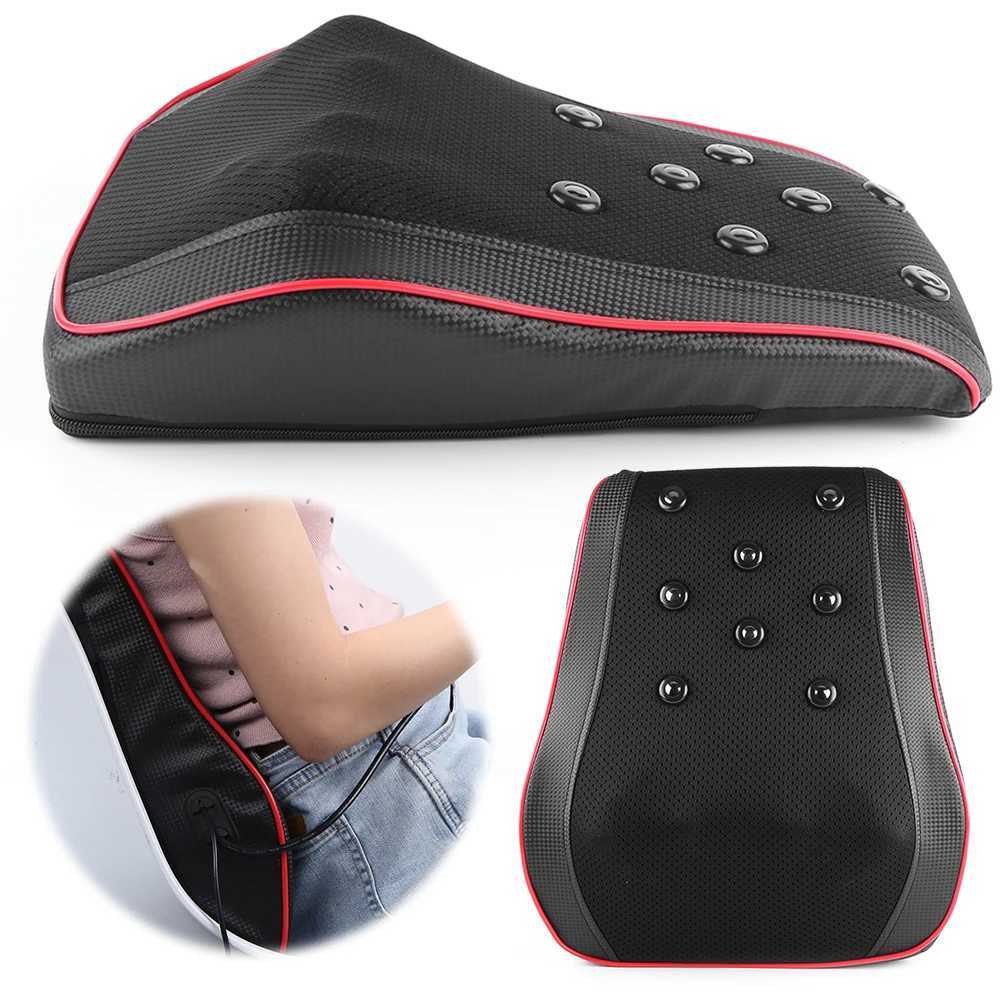 Cervical massage pillow with hot waist support pillow style neck massager shoulder back waist massage pad W240819
