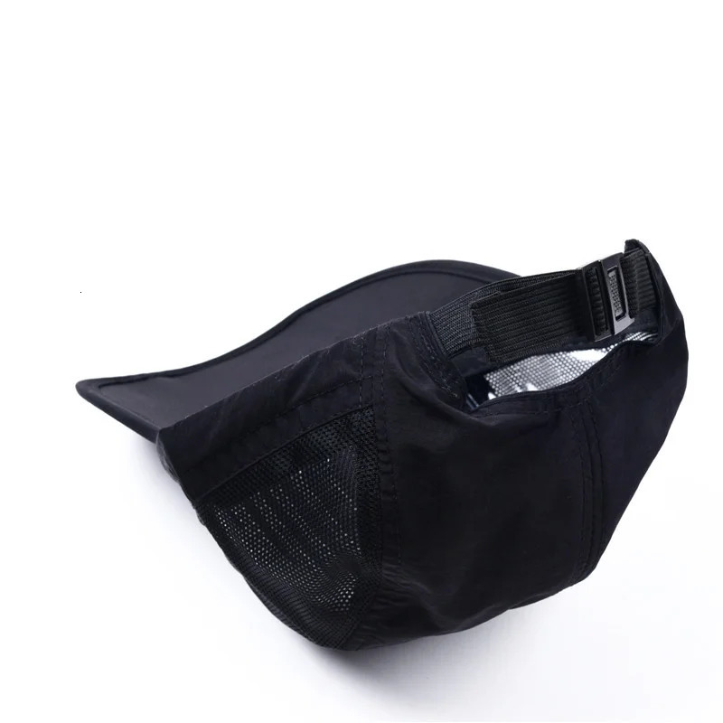 Summer quick drying folding baseball cap Mensport portable snap mesh breathable sun hat outdoor hiking waterproof 241009