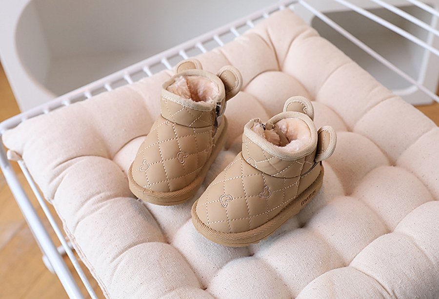 Baby Girls Boys Cute Rabbit Cartoon Snow Boots Children Thick Plush Winter Cotton Shoes Cutefeet Kids Outdoor Boots Waterproof Infant Casual Shoes Siz