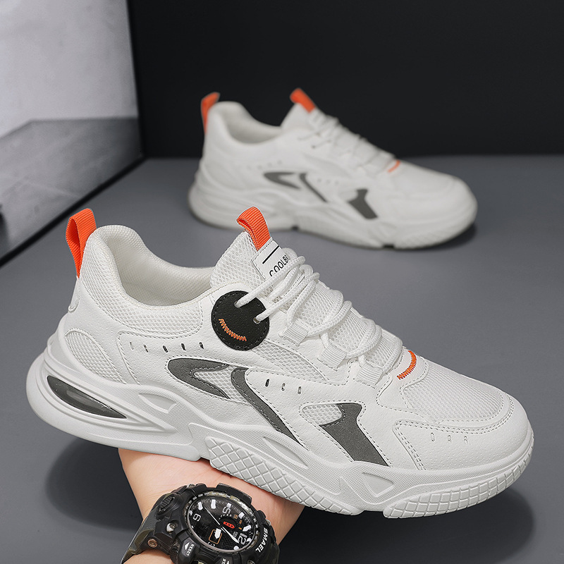 New mesh patchwork dad for summer Korean version versatile casual men's breathable thick soled youth sports shoes