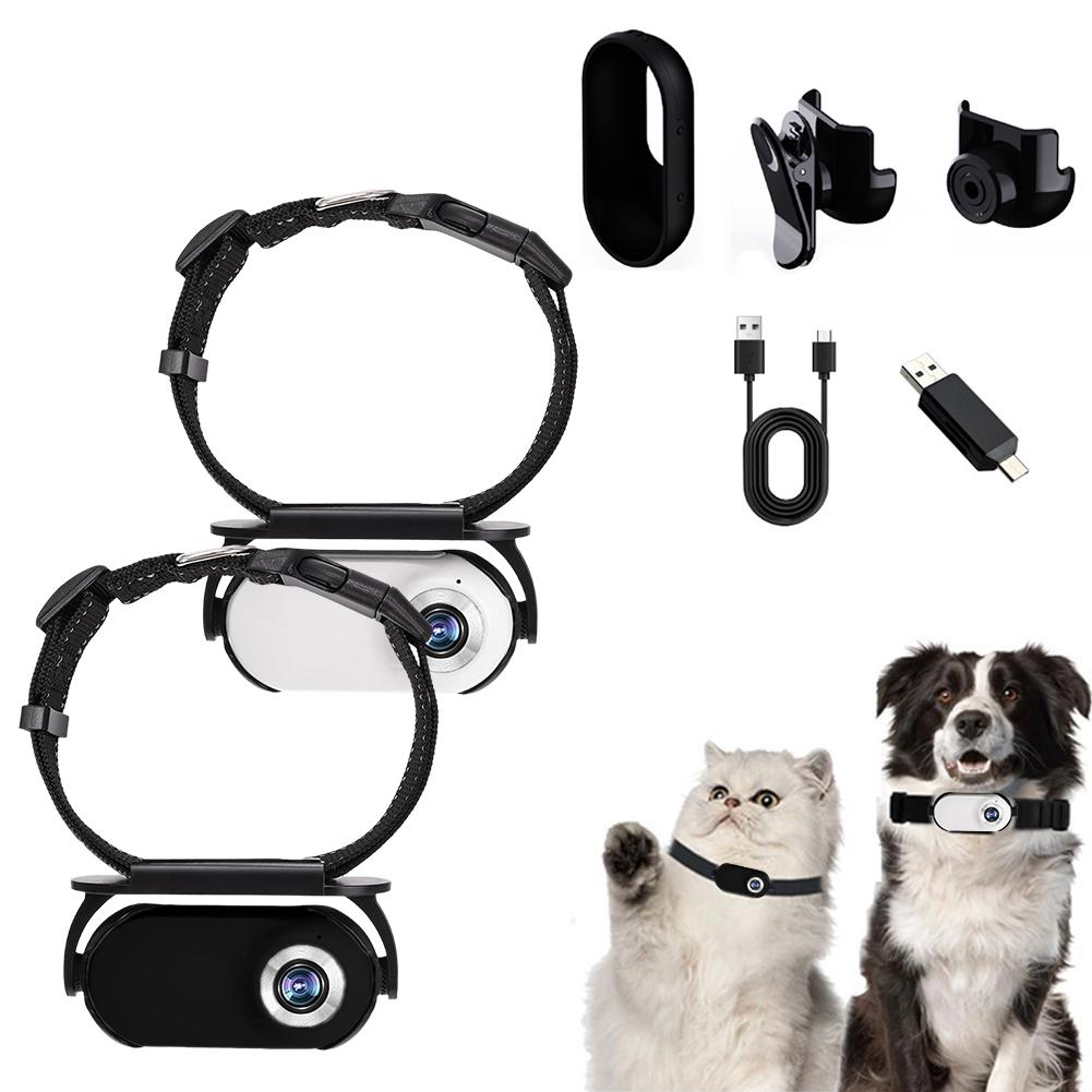Mini Portable Stable Sport Action Body Camera With Video Cat Collar Camera For Pet Cameras Monitors With 120 Wide Angle Lens
