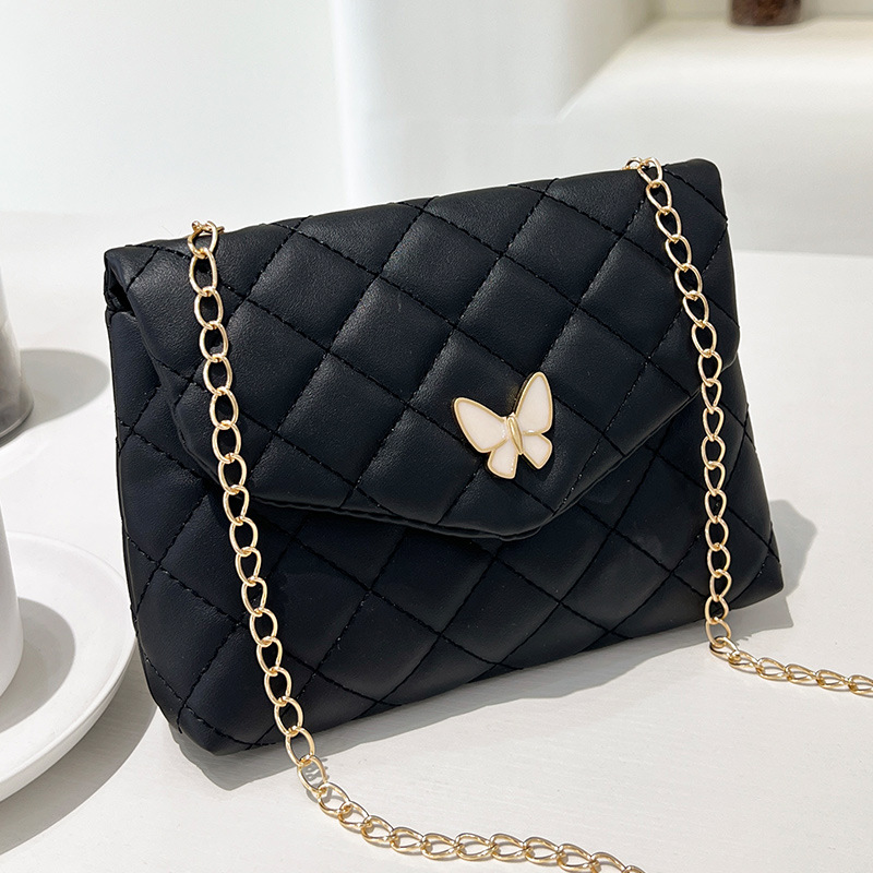 Designer tote bag 2024 new embroidery small square bag butterfly decorative Korean version of the casual shoulder bag crossbody women's bag one p