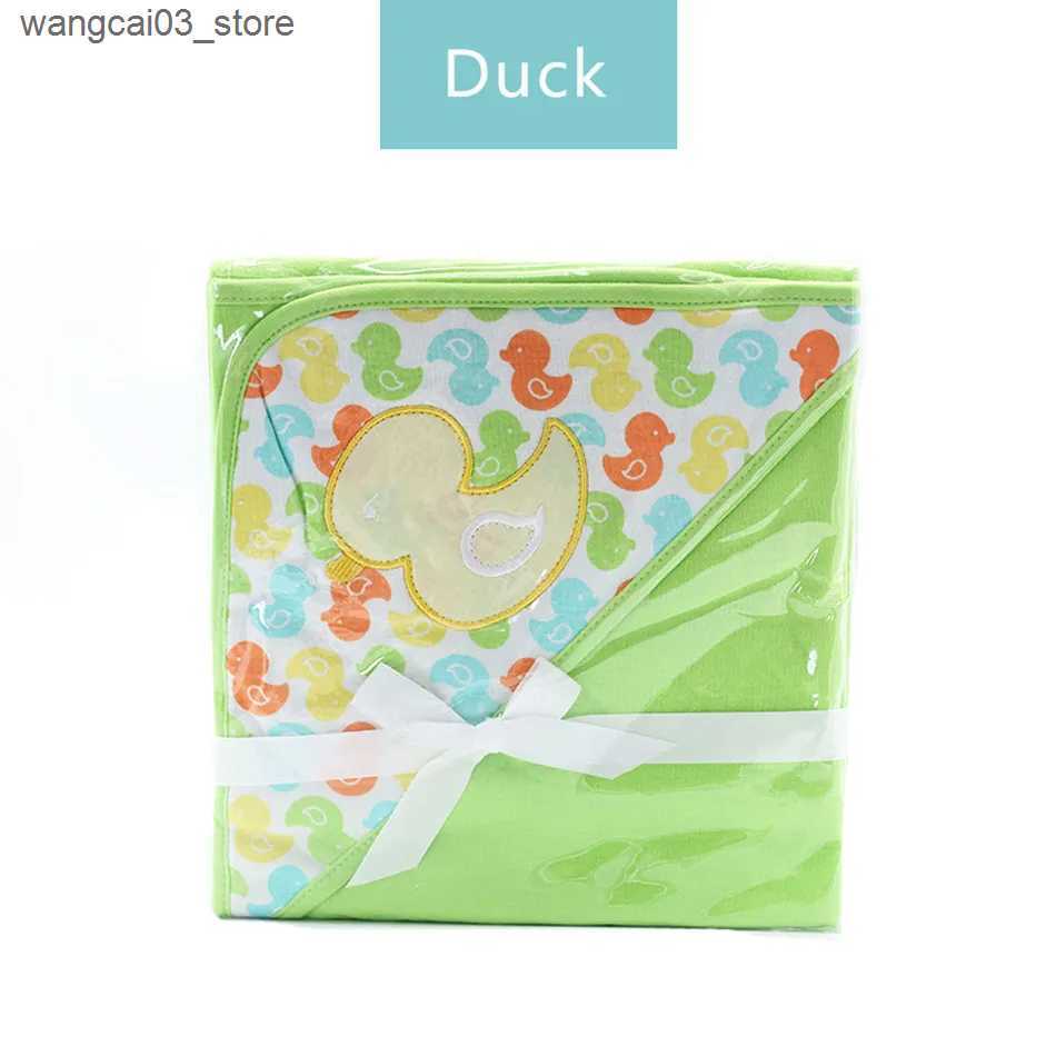 Blankets Swaddling Happyflute 1Pcs Baby Blanket 100% Cotton Infant Swaddle Stroller Wrap For Newborn Baby L240910