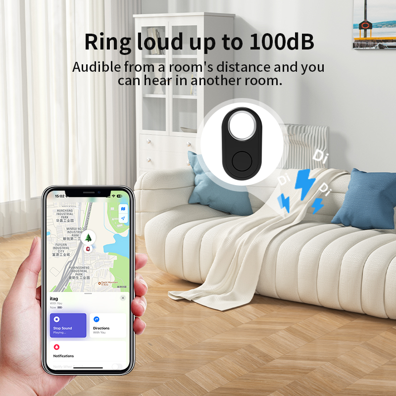 Smart Tracker Replacement to Normal Pet Collar Work with Apple Find My app Bluetooth Real Time Tracking Sound Positioning Tag