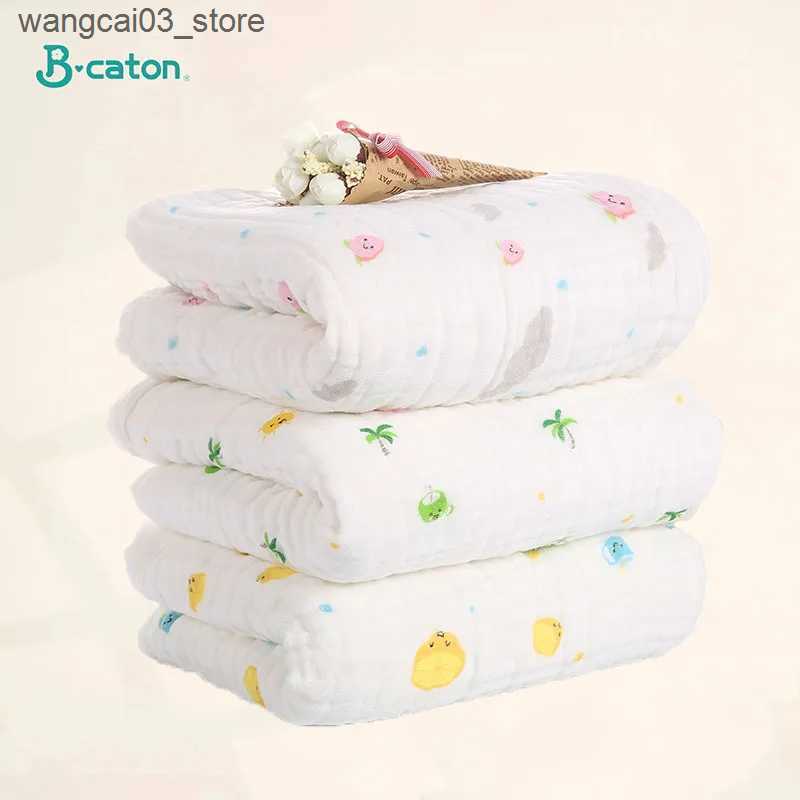 Blankets Swaddling Baby BathTowel Boys Girls 100% Cotton Children Baby Towels Blanket For Newborn Bathrobe 6 Layers Gauze Washcloth Infant Swaddle L24