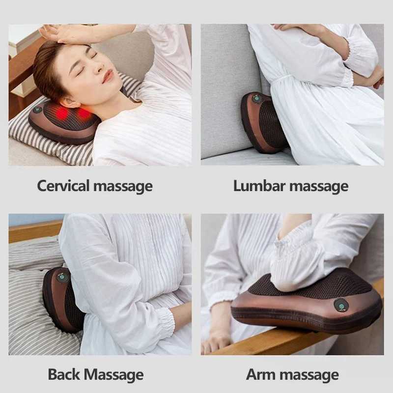 Massage Pillow Relaxation Electric Massage Shoulder and Neck Massager W240819