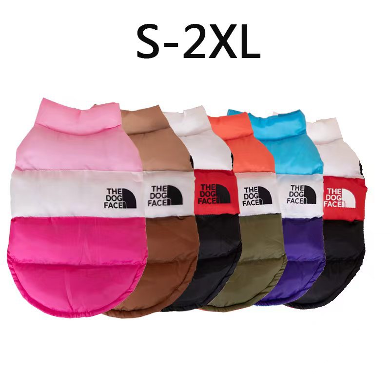 Dog Vest with Integrated Cotton Tower Designer Dog Apparel The Dog Face Waterproof Coats, Dog Winter Clothes for Small Medium Dogs, Dog Snow Jacket fo