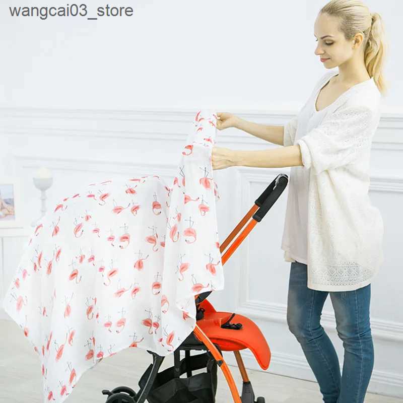 Blankets Swaddling Baby Blanket Muslin Swaddle Wraps 100 % Cotton Bamboo Fiber Baby Blankets Newborn Bamboo Muslin Blankets 115x120cm L240910