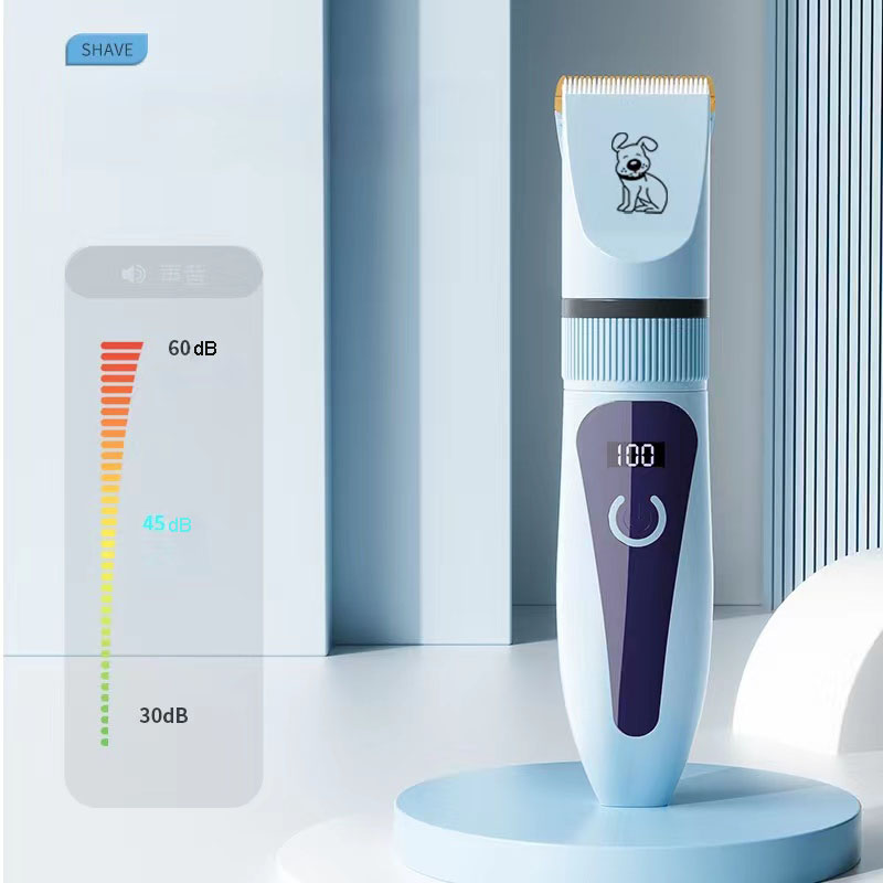 Dog Professional Hair Clipper Electrical Grooming Trimmer for Pets USB Rechargeable Shaver Low Decibel Animals Haircut Machine