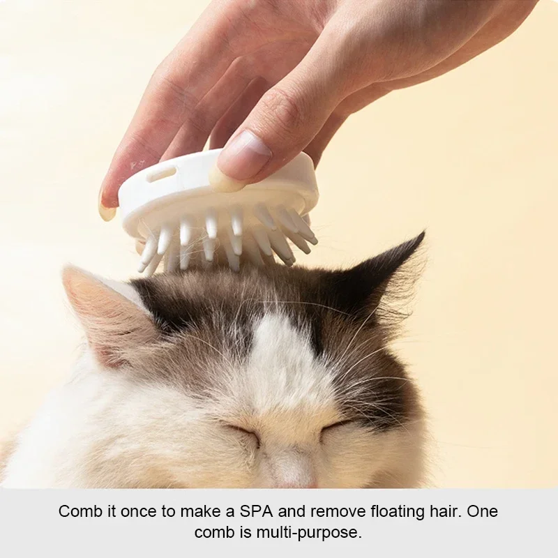 Pet Bath Brush Rubber Comb Hair Removal Brush Pet Dog Cat Grooming Cleaning Glove Massage Pets Hair Care Scrubbing Massage Brush