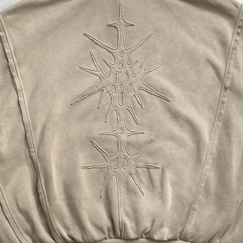 Y2K Streetwear Vintage Fashion Patch Stitching Pullover Sweater Men Harajuku Hip Hop Casual Joker Couple Hoodie Tops 241011