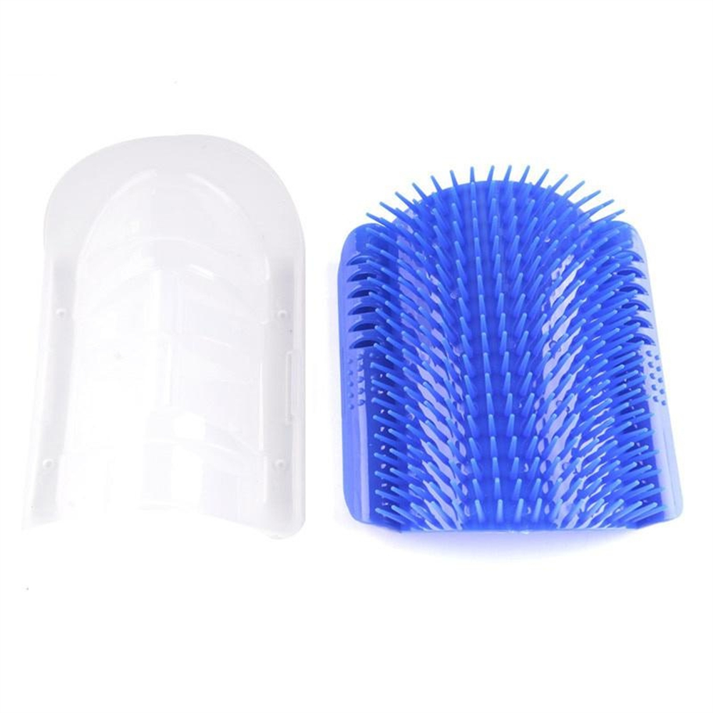 Corner Pet Brush Scratching Rubbing Comb Cat Play Toy Plastic Hair Removal Massage Tool Kitten Self Grooming Scratchers Combs
