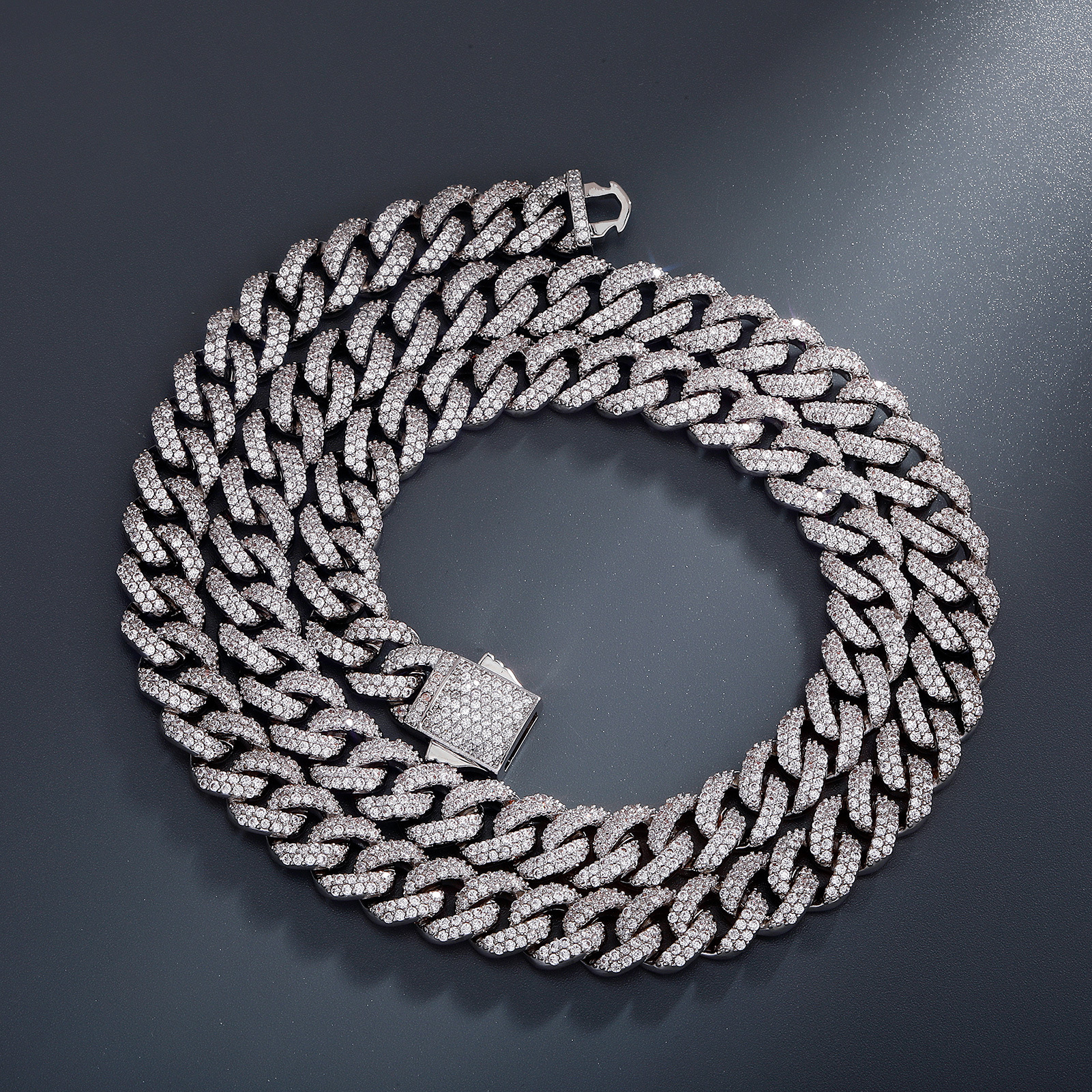 10MM Iced Out 18k Gold Cz Stone Cuban Link Chain Bracelet Necklace Choker Cubic Zirconiai Curb Chain Hip Hop Mens And Womens Miami Street Rapper Jewel