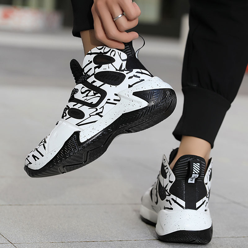 2024 new youth basketball shoes fashion personality fashion shoes outdoor sports casual male shoes student running shoes