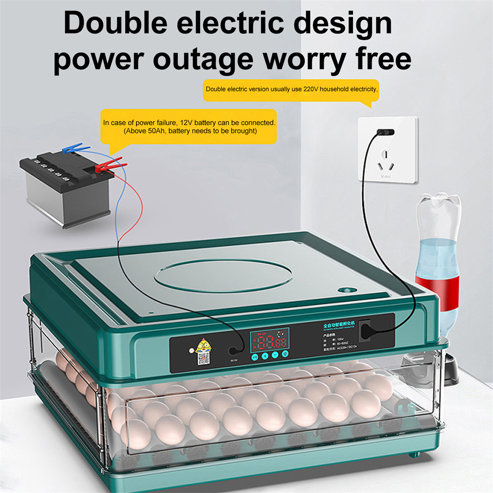 9/15 Egg Incubator with drawer type mini egg incubator, fully automatic intelligent household incubator,water replenishment