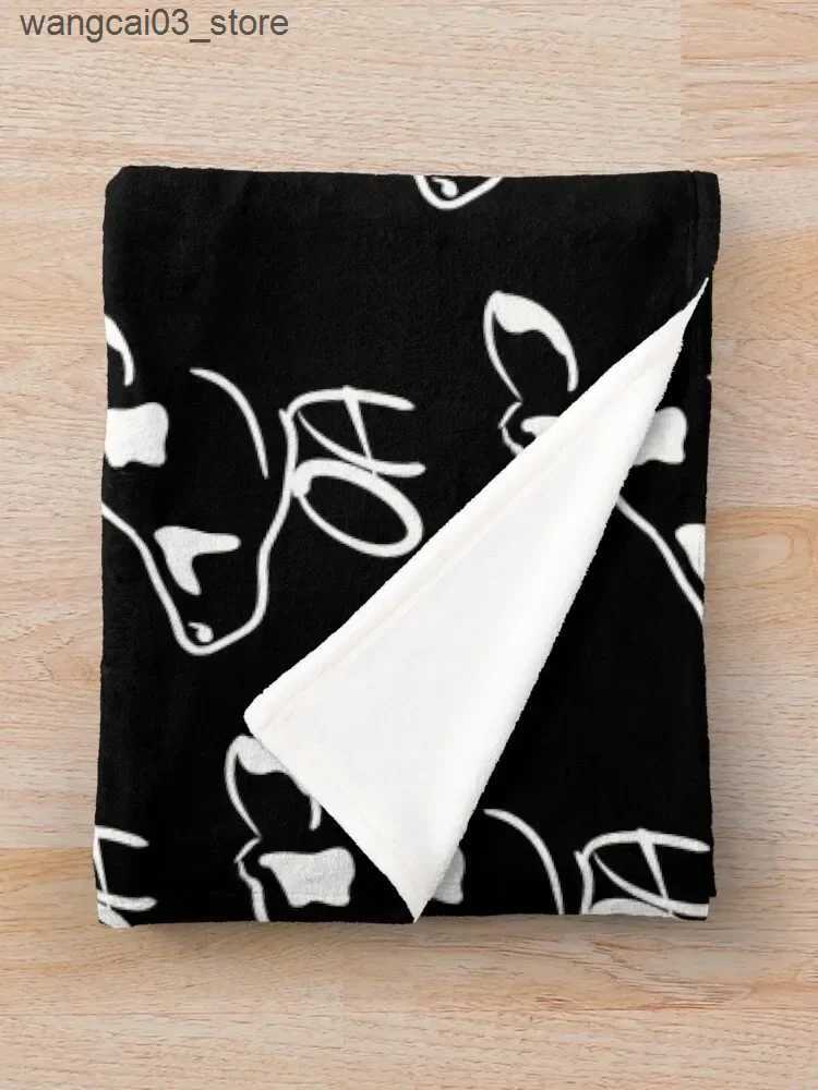 Blankets Swaddling Open Acres Positive White Throw Blanket For Sofa Thin For Baby Luxury Decorative Sofas Blankets L240910