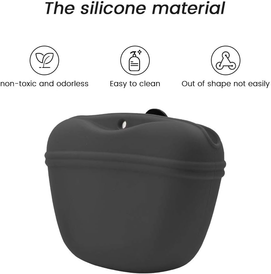Portable Dog Treat Bag Pet Silicone Dog Training Waist Bag Outdoor Feeder Puppy Snack Pouch Food Reward Storage Bag Pet Supplies