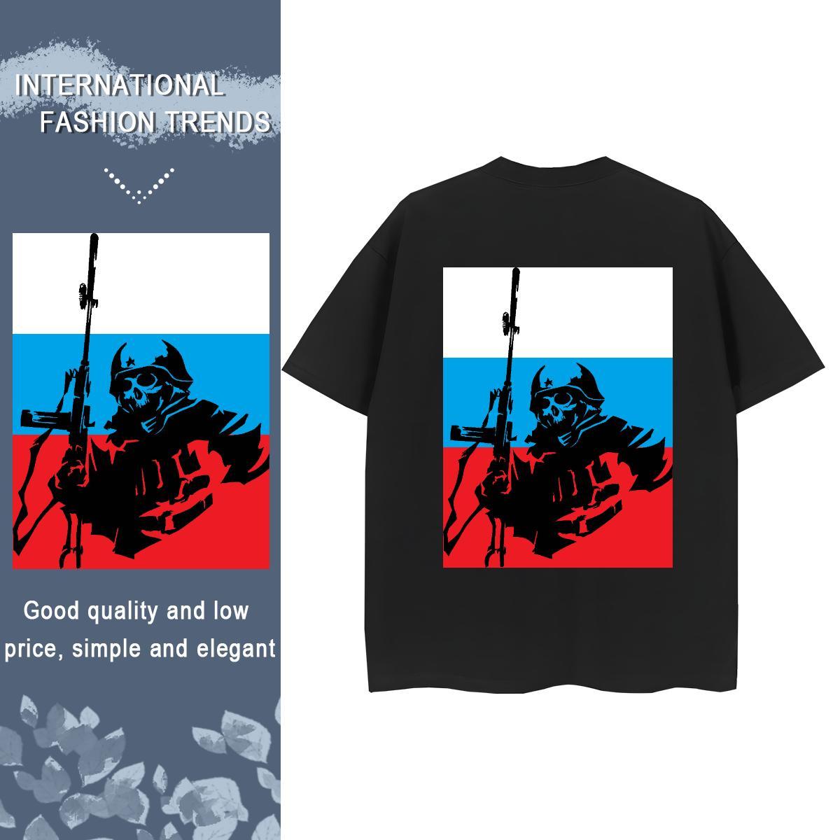 DIY Woman T Shirts 230g Cotton Short Sleeve O-Neck Hip Hop skull Couples T Shirts Designer Nice Anime Clothes