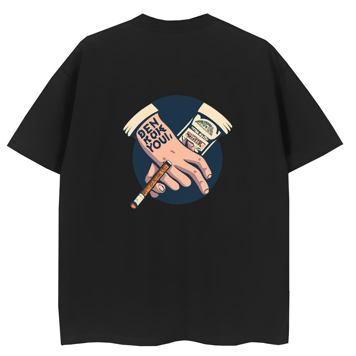 Classic Women T Shirts 230g Pure Cotton Breathable Crew Neck Casual skull Lady T shirt High quality Cartoon Anime Tops