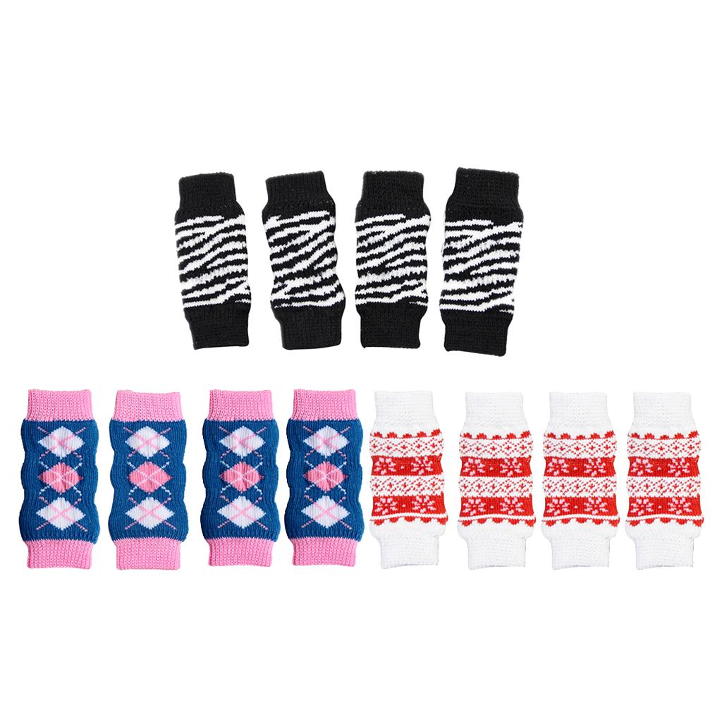 4Pcs/Set Dog Leg Socks Leg Warmers Protector, Puppy Legs Brace Wraps