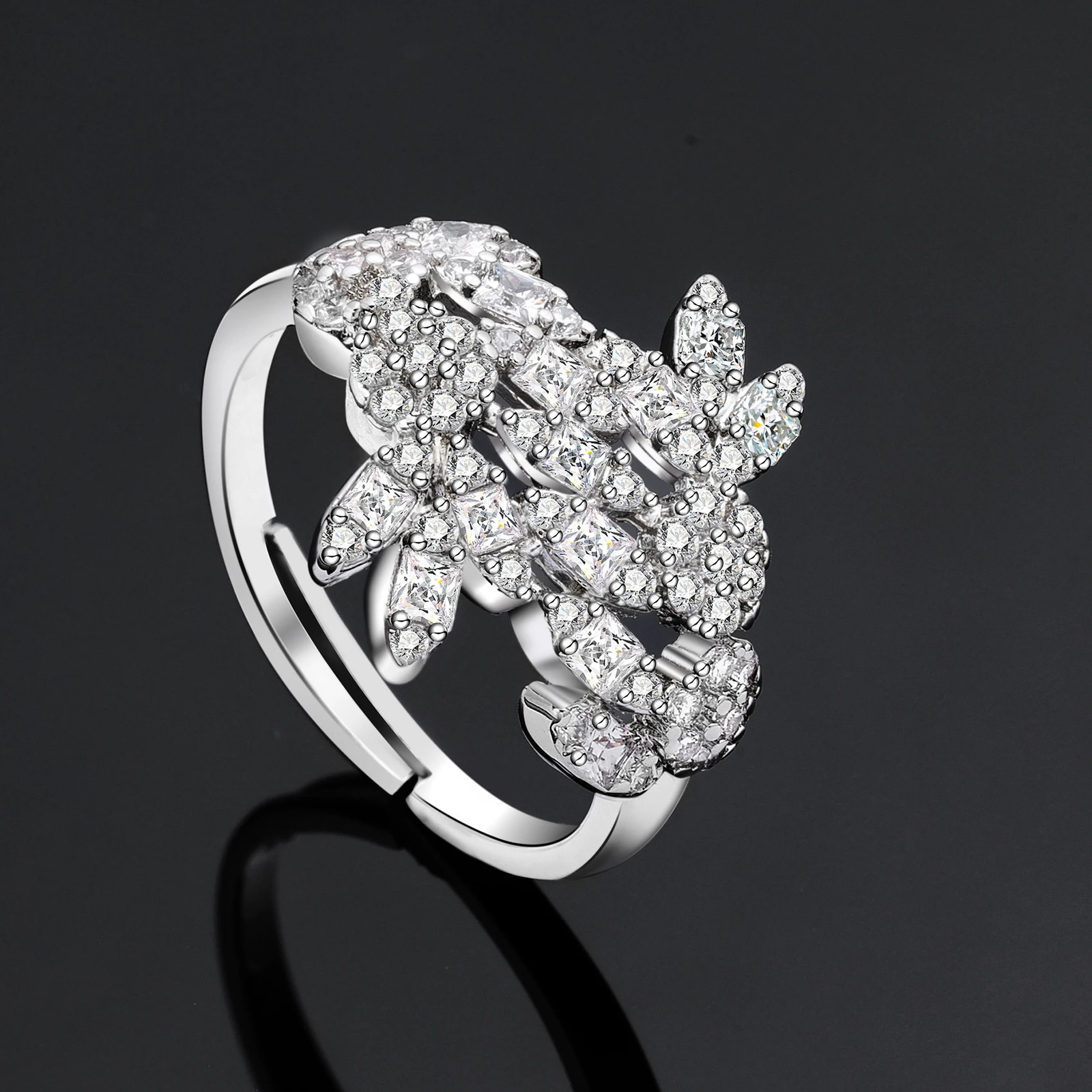 Cubic Zirconia Womens Jewelry Necklace Bracelet Bridal Wedding Jewelry Set 241007