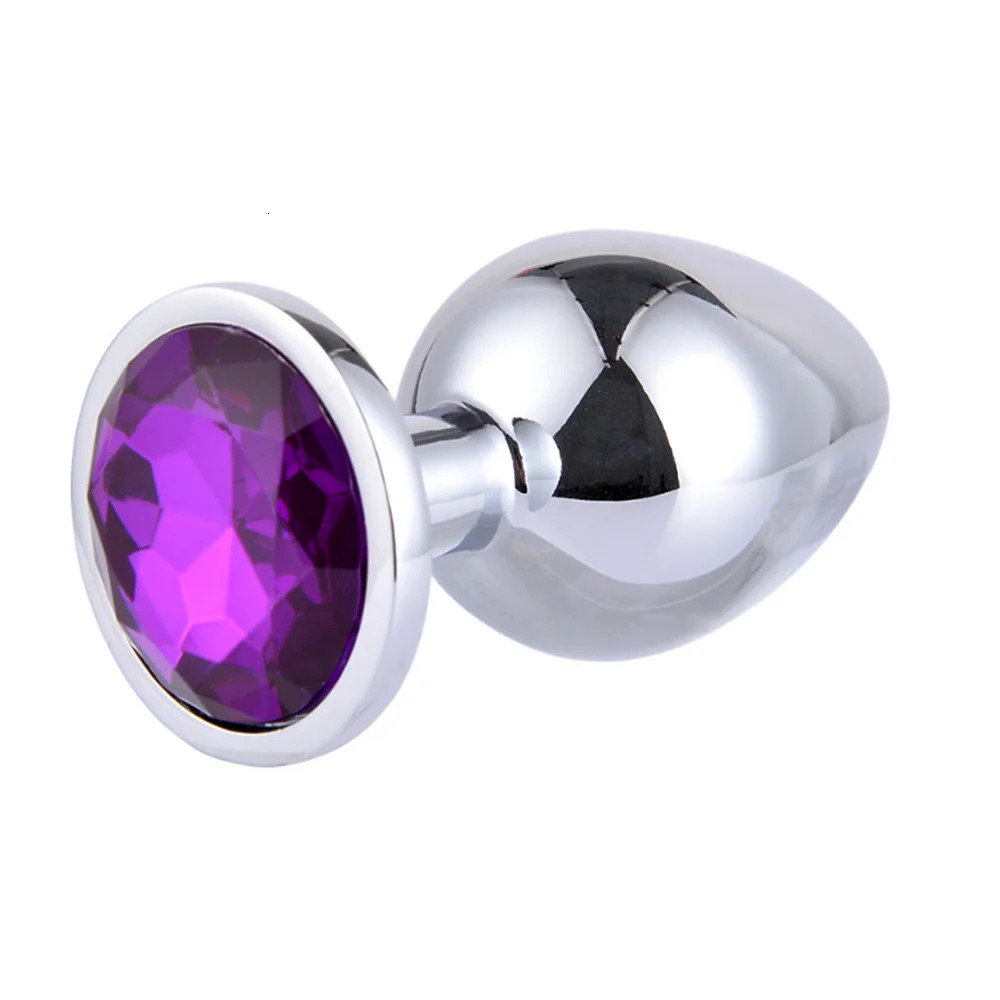3 Size Anal Plug Stainless Steel Crystal Butt Plug Stimulator Anal Sex Toys Prostate Massager Dildo For Couples Adult Games 241010