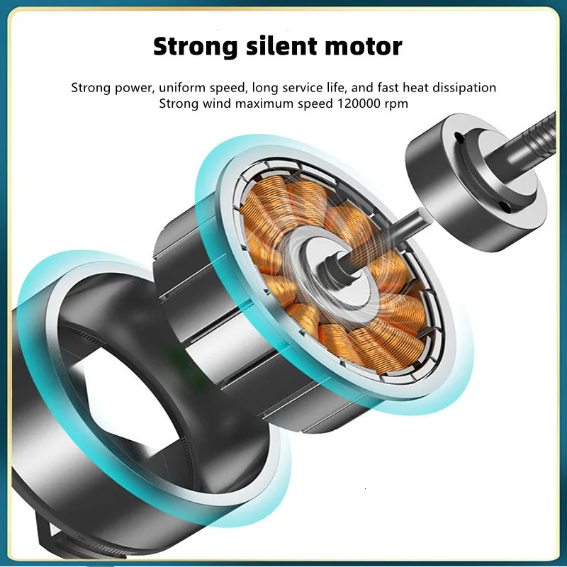 Wireless Hair Dryer Multifunctional Dust Blower Barbecue Carbon Blowing Small Air Gun Art Joint Examination Portable Hair Dryer 241009