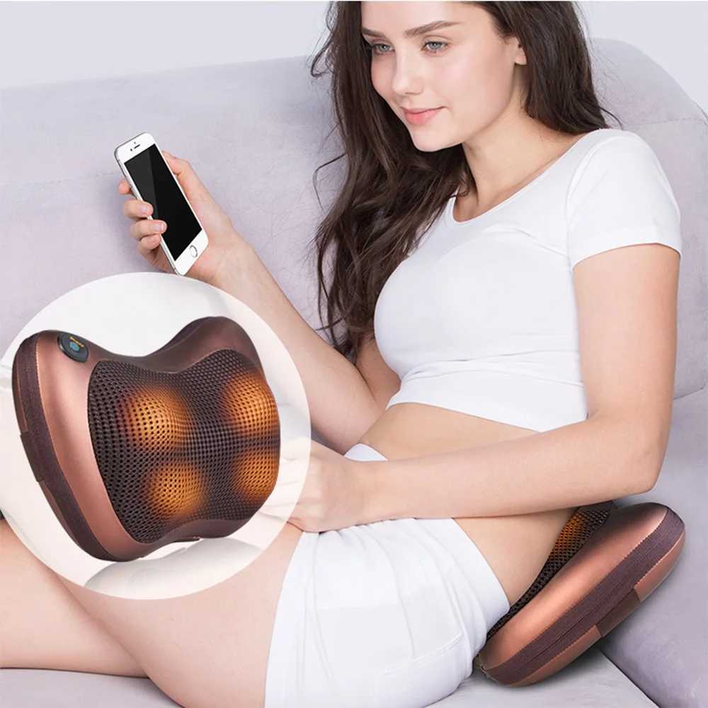 Electric massage shoulder and neck acupressure neck massage pillow W240819