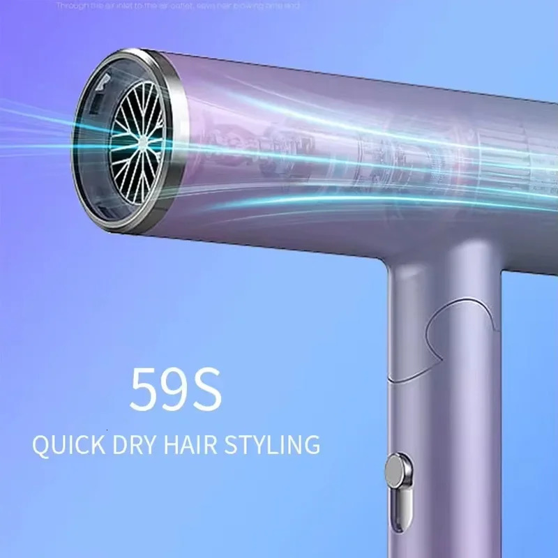 Portable high speed quick drying Mini Salon 2-in-1 hair dryer Foldable household ion intelligent temperature control hair dryer 241009