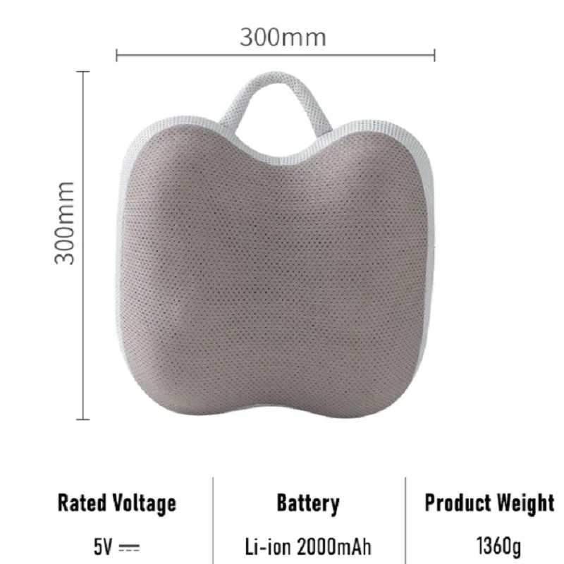 3D electric intelligent neck massager new pillow head back finger pressure full body massager wireless for automotive and home infrared physical thera