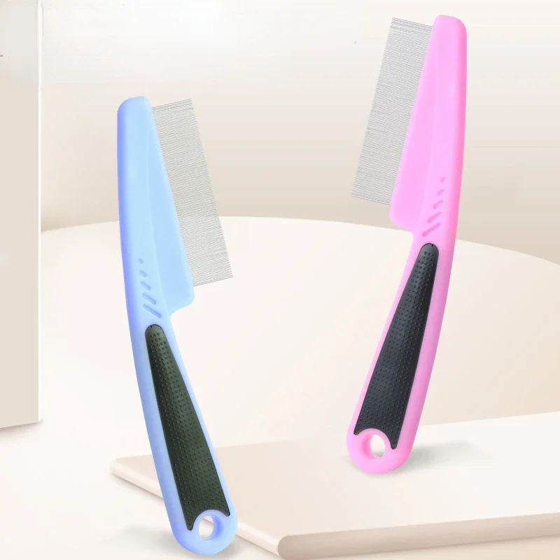 Stainless Steel Needle Grooming Louse Remove Lice Close-Tooth Grate Comb Pet Animal Care Comb Removal Flea Comb for Cat Dog