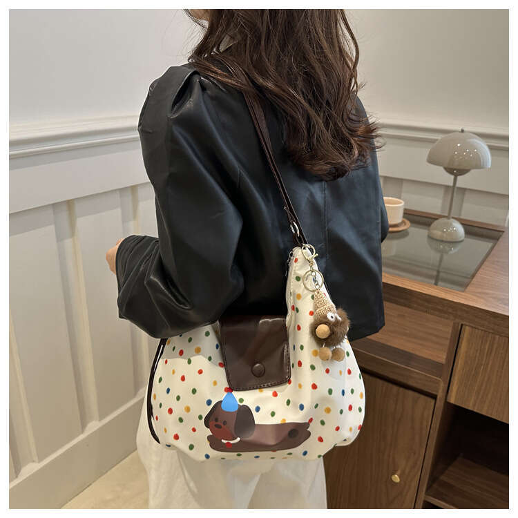 2024 New Autumn and Winter Sausage Dog Leisure Commuting Large Capacity Backpack Fashion Single Shoulder Tote Bag