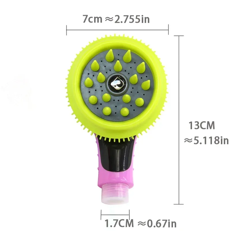 Shower Head Dog Soft Tentacle Massage Bath Head Convenient Dog Cat Cleaning Supplies Pet Shop Wholesale Dog Accessories