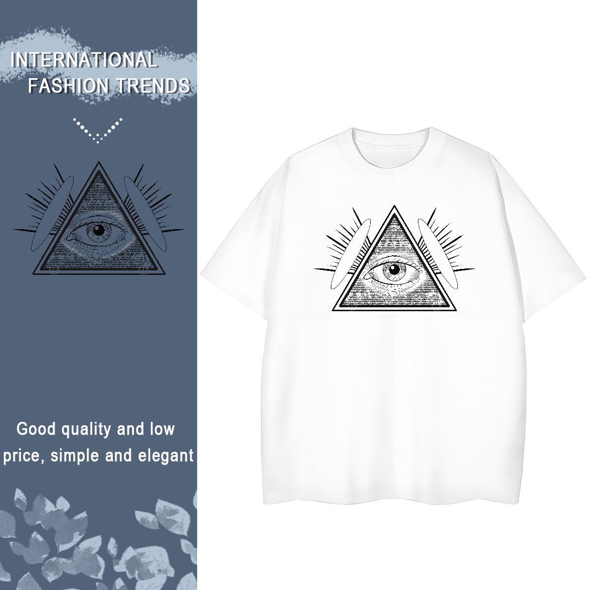 2024 DIY Women T Shirts 230g Pure Cotton Comfortable Sport eye of the devil Womens Tshirts Free Shipping DIY Anime Printed Tee Shirt