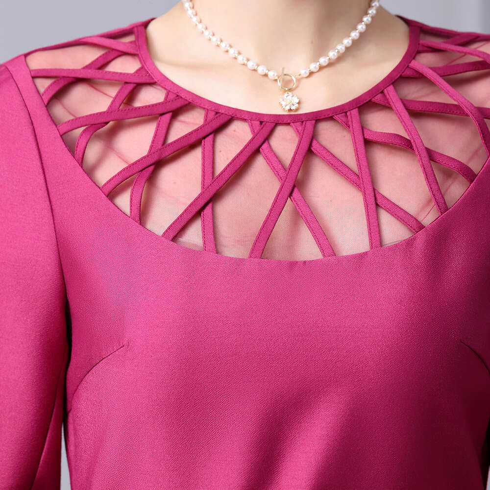 This year popular for beautiful dresses in autumn. The mesh cut-out splicing is elegant and feminine with a hanging umbrella style dress