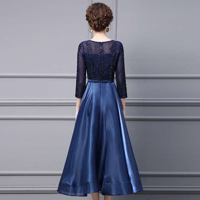 Formal Occasion 2024 Autumn New Embroidered Three Dimensional Cutting Long Dress Skirt