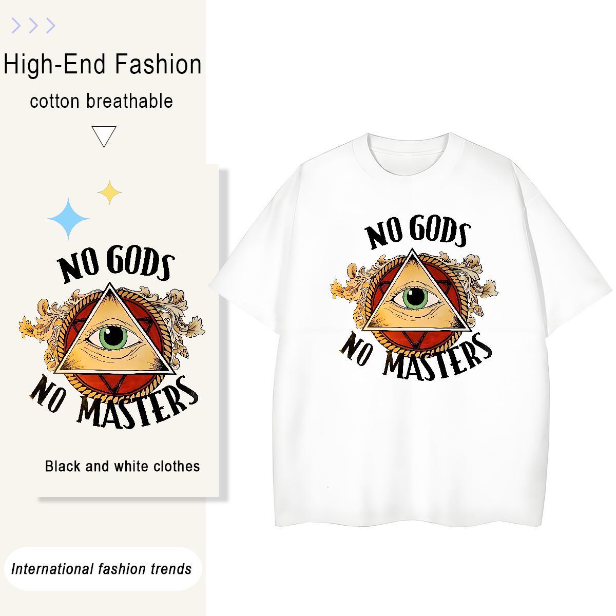 Designer T Shirt For Woman 230g Pure Cotton Round Neck Short Sleeve Outdoor eye of the devil Womens Tshirts Comfortable DIY Anime Printed Tee Shirt