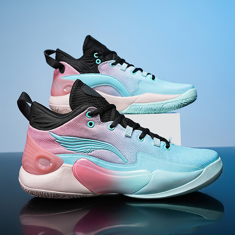 Anti-slip professional combat basketball shoes 2024 new youth students anti-slip breathable shock absorption sports shoes
