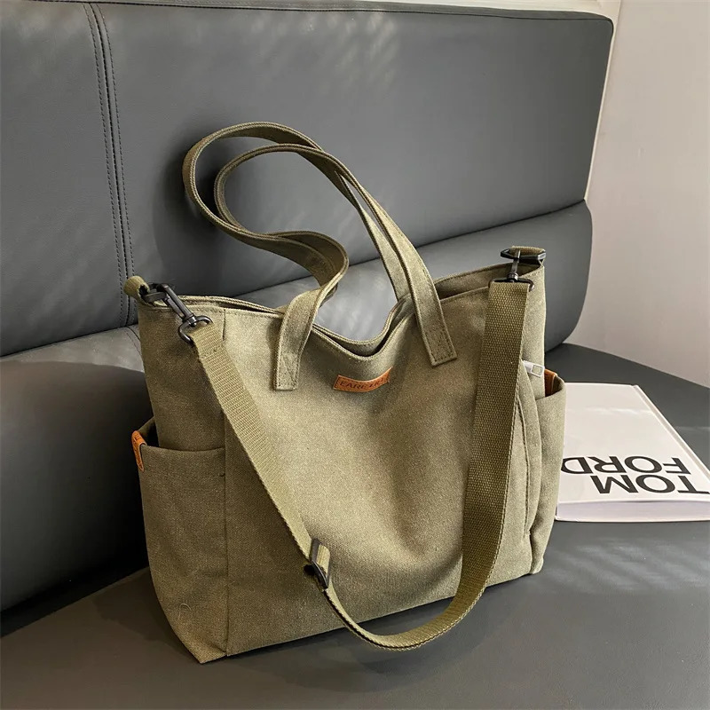 Womens handbag large capacity handbag student shoulder bag womens handbag 241008