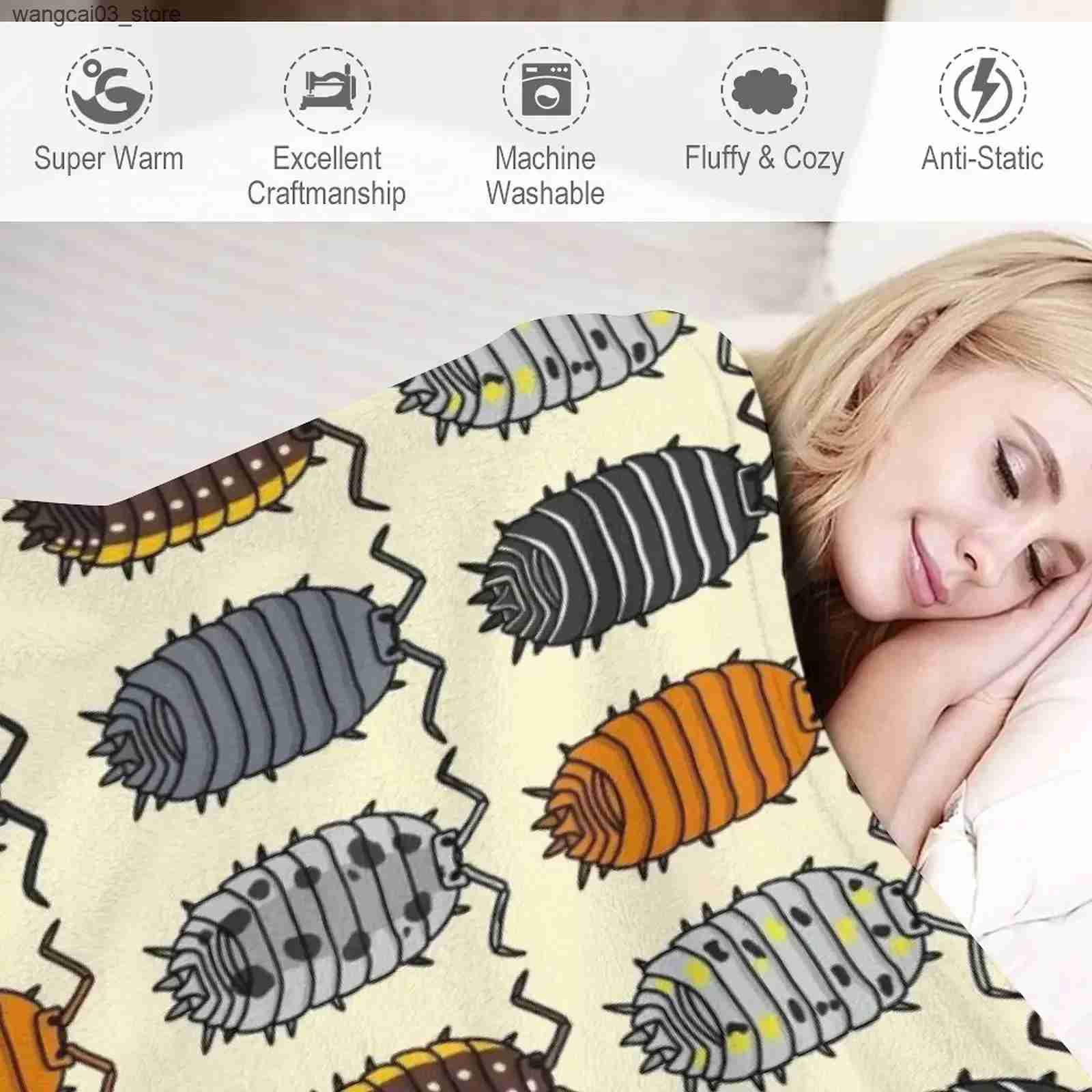 Blankets Swaddling Isopods Throw Blanket for winter Luxury Thicken Blankets L240910