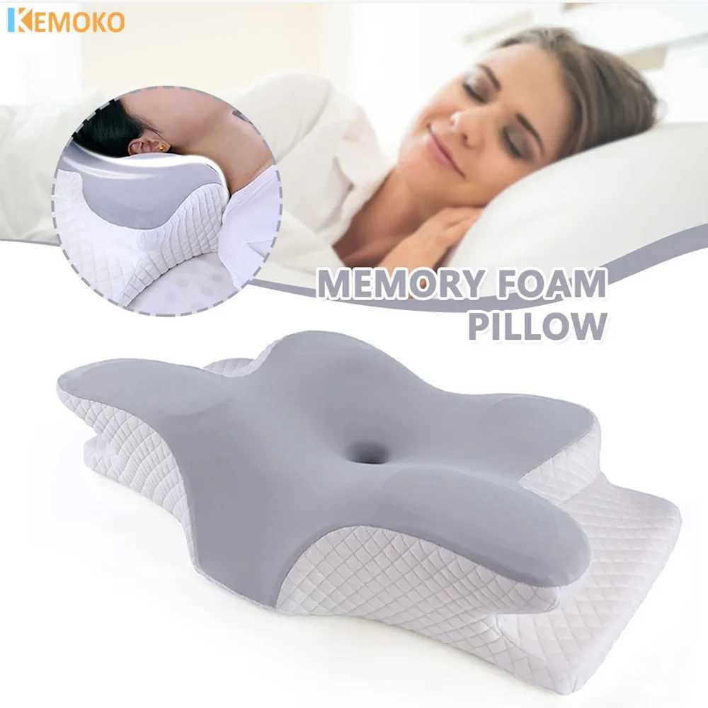 Memory foam pillow butterfly relaxation Cervical slow rebound neck pillow pain relief sleep orthodontic pillow bed W240819