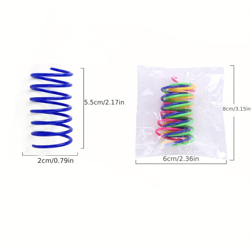 1pc Colorful Cat Spring Tube Toy - Interactive and Entertaining Toy for Indoor Cats